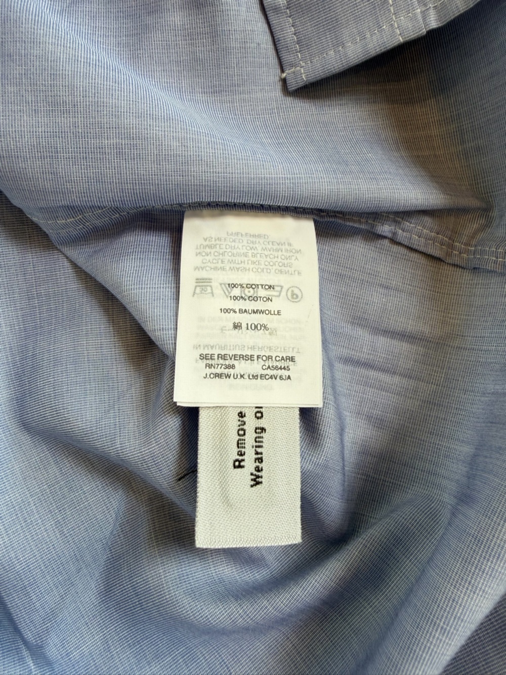 J. Crew Men’s Blue Ludlow Dress Shirt - Picture 8 of 10
